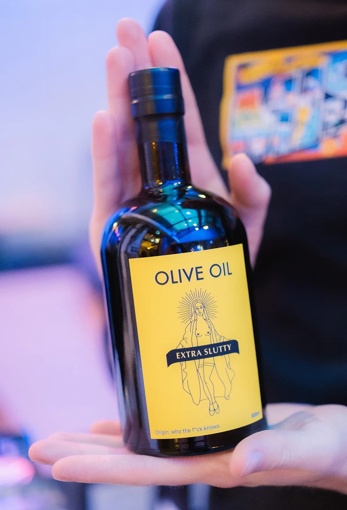 Extra Slutty Olive Oil bottle