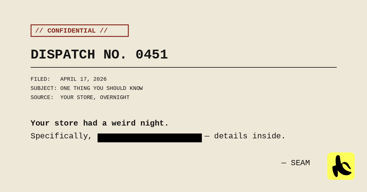 Seam Shopify app dispatch